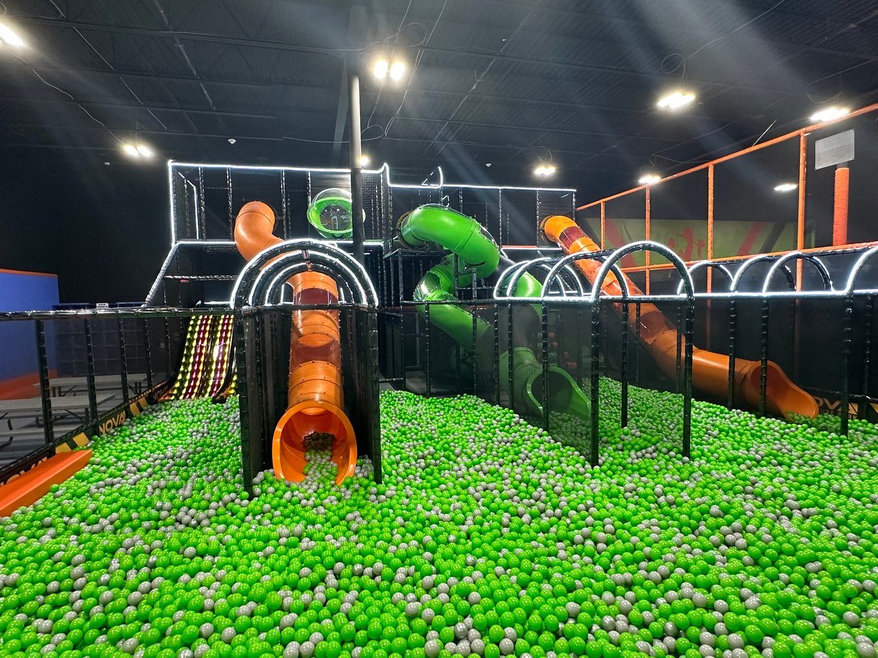 Indoor playground with ball pit at Nova Adventure Park Reading